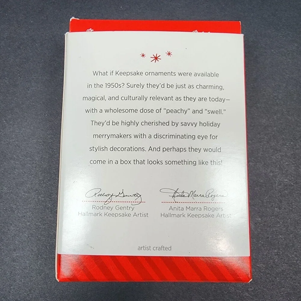 Hallmark Nifty Fifties Ornament 2014 Retro 3 Christmas Tree Ornaments NOS in Box